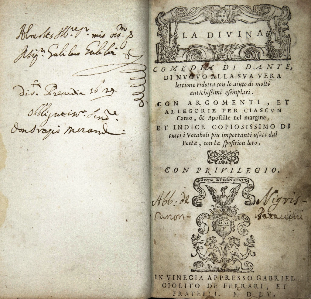 Данте Алигьери. Божественная комедия. 1555