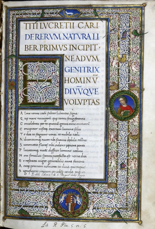 Лукреций. De rerum natura. ⅩⅤ век