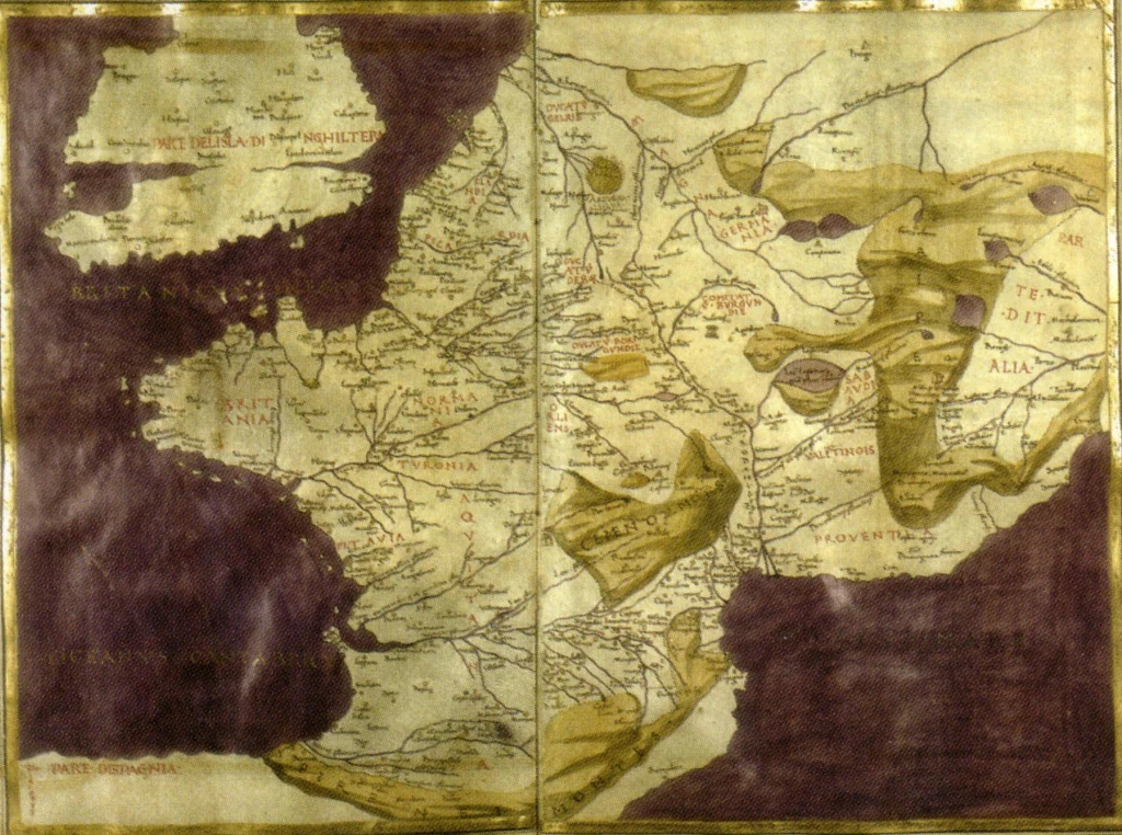 Пьетро дель Массайо. Карта Франции. 1470