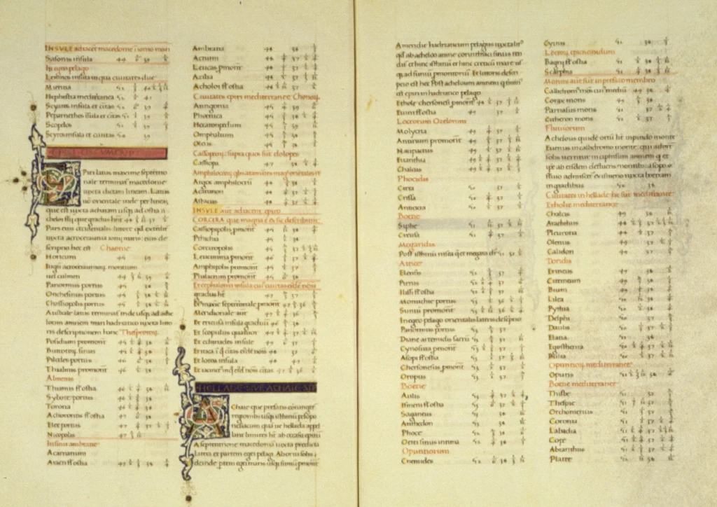 Клавдий Птолемей «География». Перевод Якопо Анджели да Скарперией. 1470