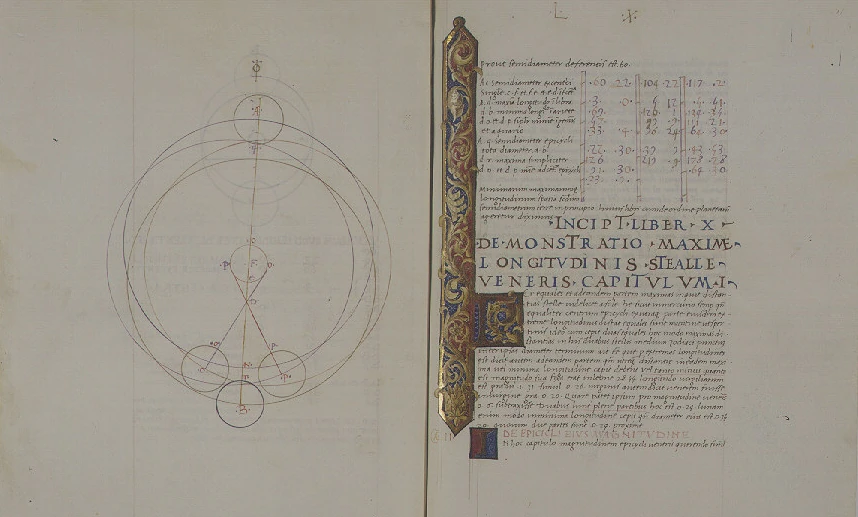 Клавдий Птолемей. «Альмагест». Перевод Георга Трапезунда. 1482
