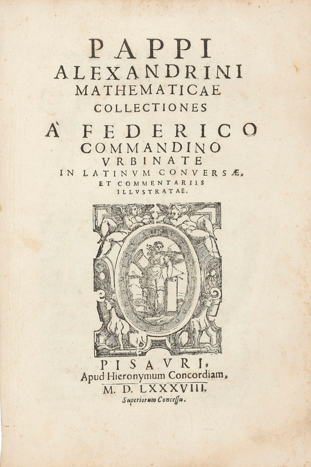 Папп. Математический сборник. 1588