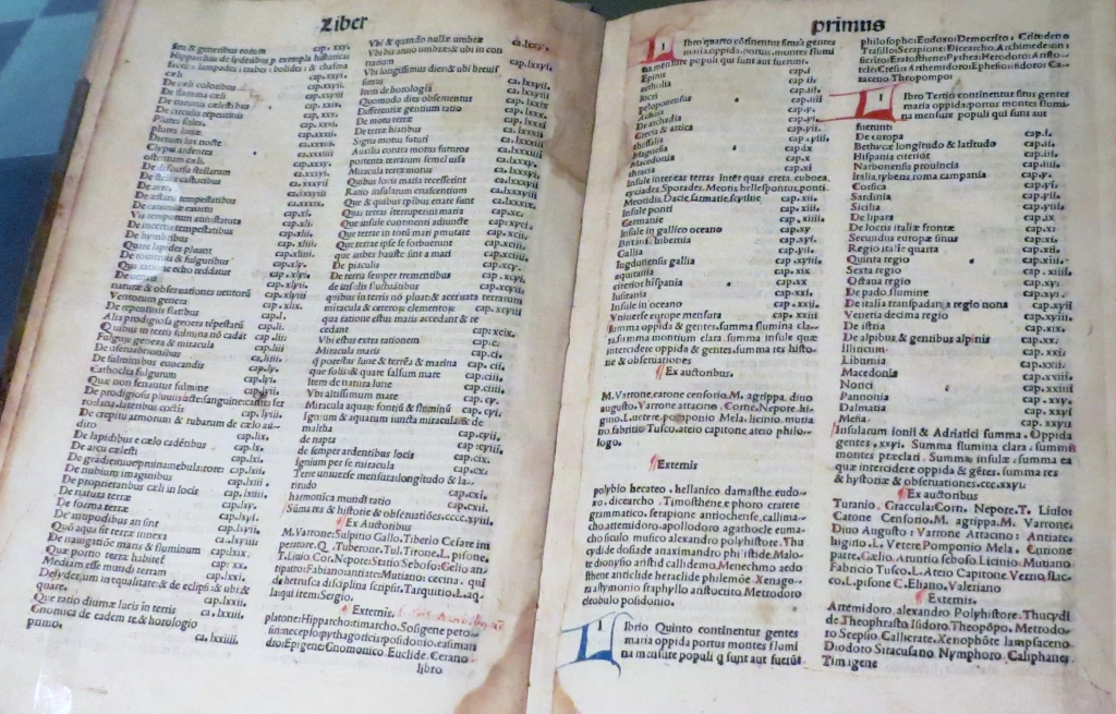 Плиний Старший. Naturalis historia. Венецианское издание. 1499