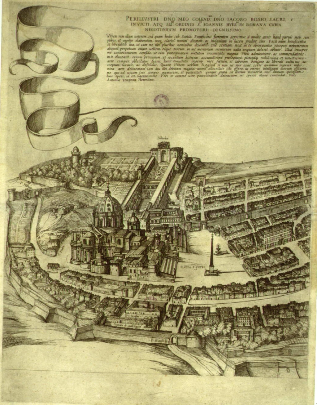 Antonio Tempesta. Urbis Romae Prospectus.  1593