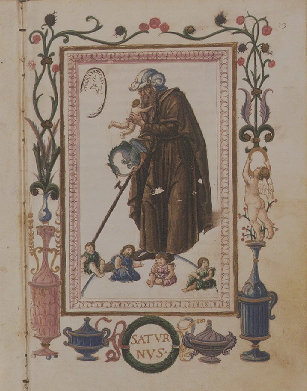 Лодовико Лаццарелли. De gentilium deorum imaginibus. 1471