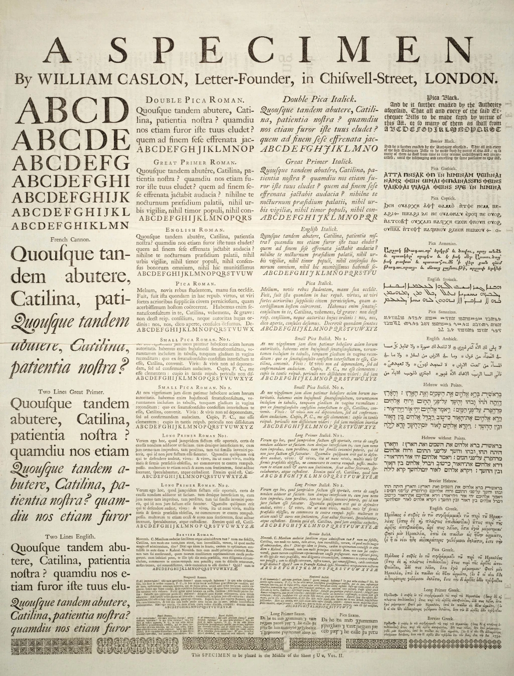 Шрифт Caslon