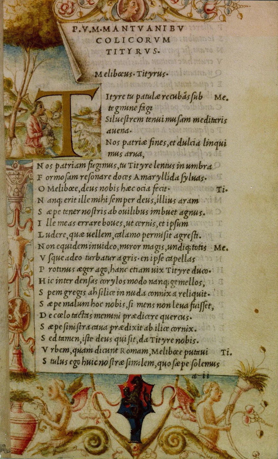 Альд Мануций. Образец курсива. 1501