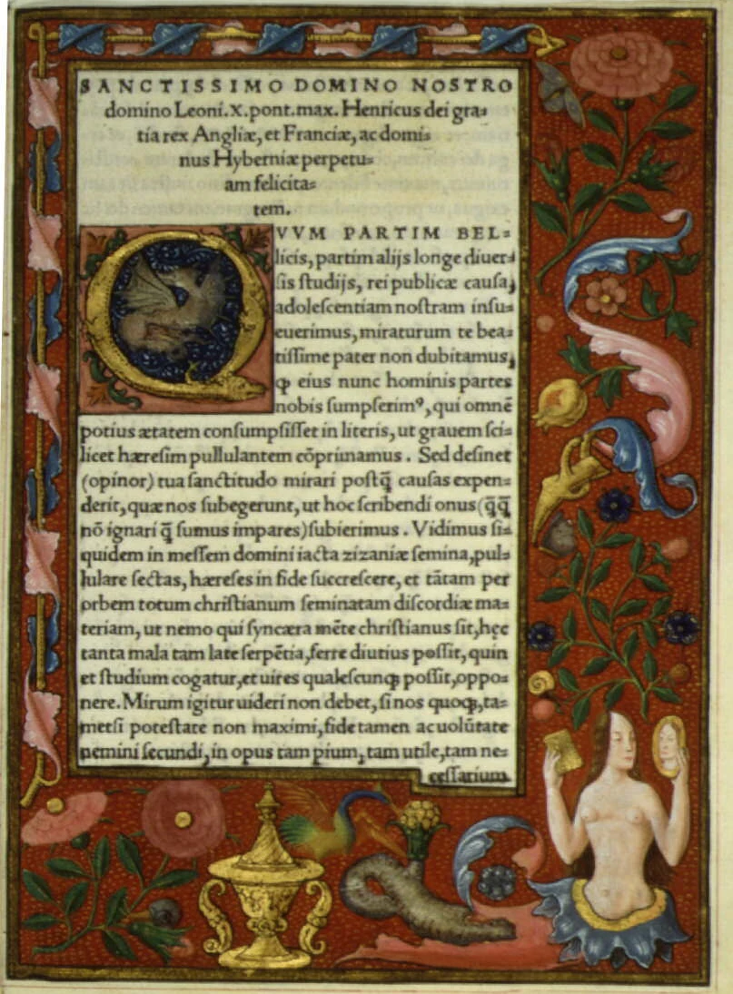 Фронтиспис с миниатюрой. 1521