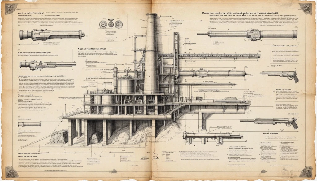 Чертёж кузницы на горе Этна