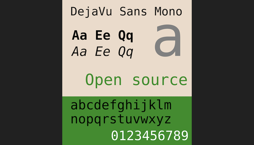 Шрифт DejaVu Sans Mono