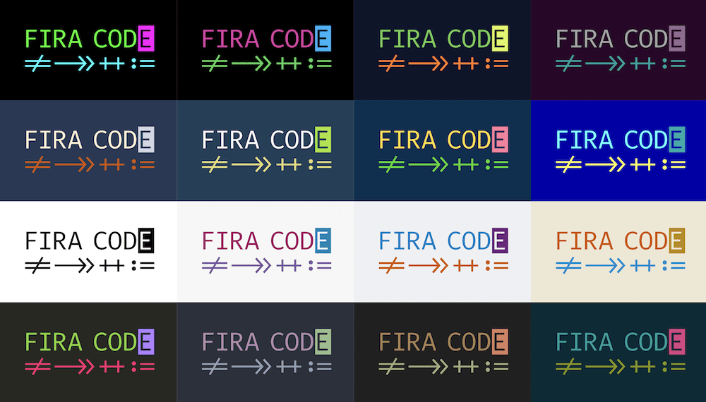 Шрифт Fira Code
