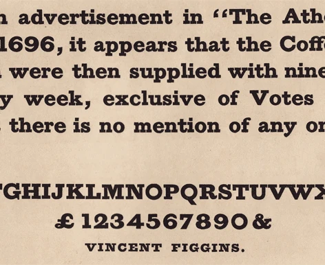 Шрифт Antique Винсента Фиггинса