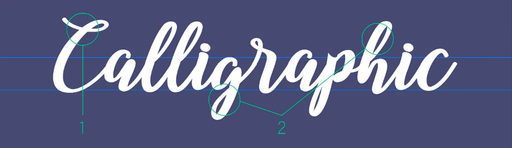 Рукописный каллиграфический шрифт