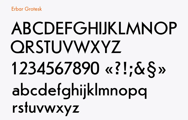 Шрифт Erbar