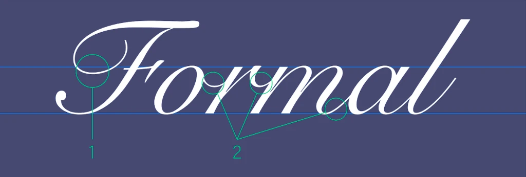 Рукописный формальный шрифт