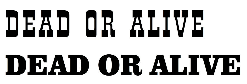 Отличие шрифтов