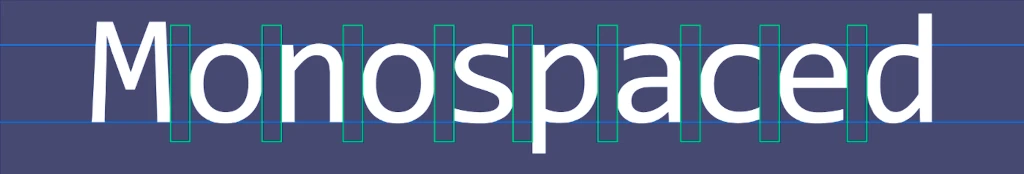 Моноширинный шрифт