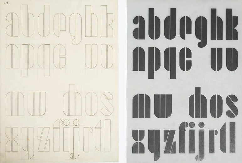 Трафаретный гео­мет­ри­че­ский гро­теск